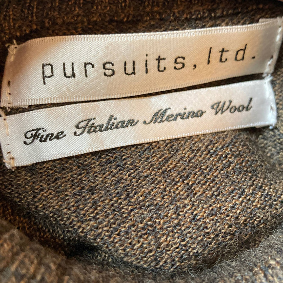 Mock Neck Extra Fine Italian Merino Wool Sweater - Picture 5 of 8